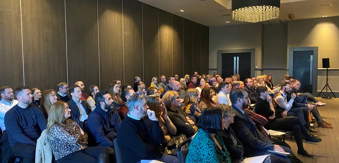 People attending conference