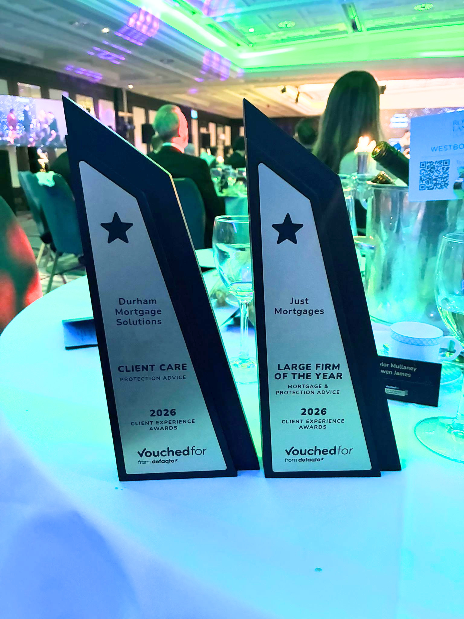 Two VouchedFor Trophies won by Just Mortgages in May 2026